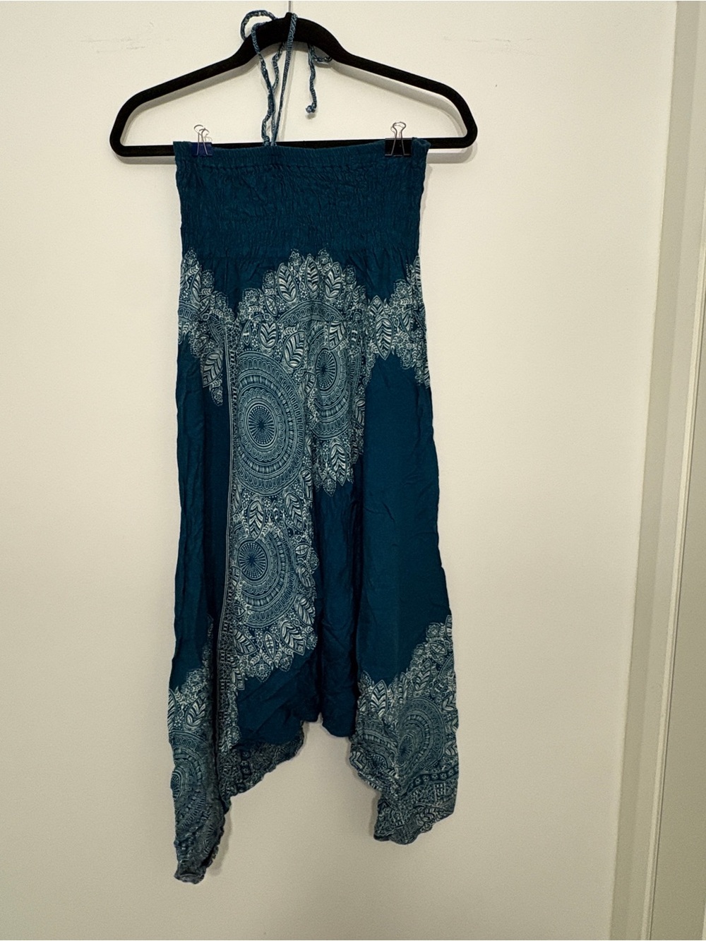 Teal Mandala Print Thai 2 in 1 Harem Pants / Jumpsuit